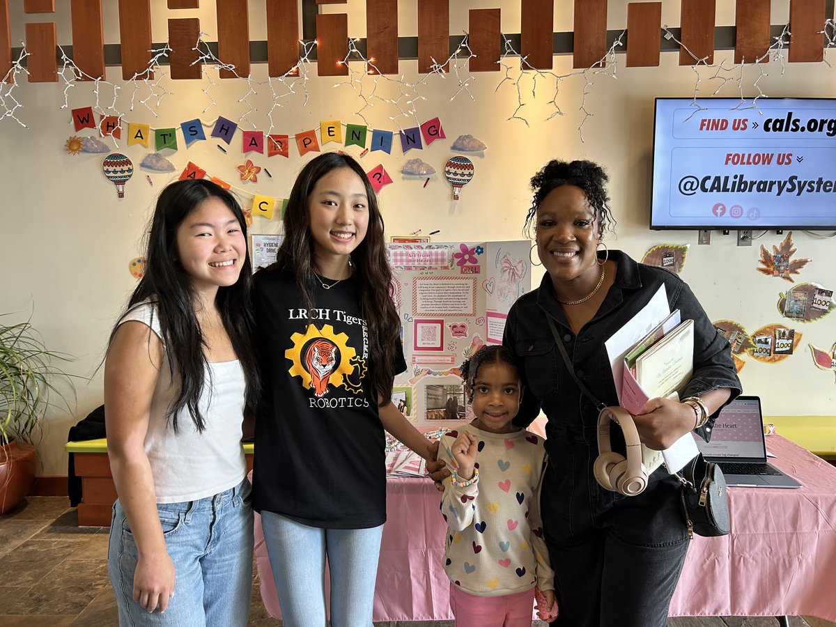Young visitors at our library booth